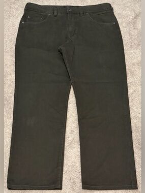 Gardeur Men’s Chocolate Brown Flat Front Straight Leg Chino Pants Size 37x30